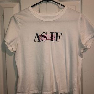 Slightly cropped T-shirt